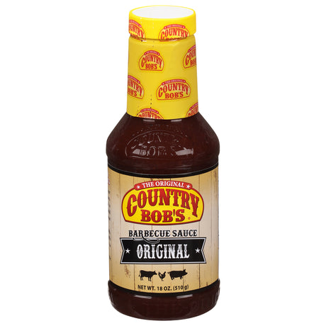 Country Bob's Original Barbecue Sauce, 18 Oz Bottles - Case of 6 - Cozy Farm 