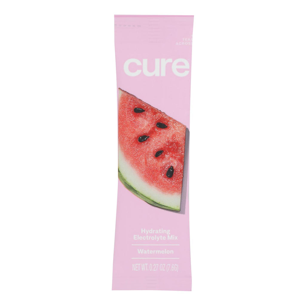Cure Hydration Hydrating Drink Mix Watermelon - 8 Pack - 0.29 Ounce Each - Cozy Farm 