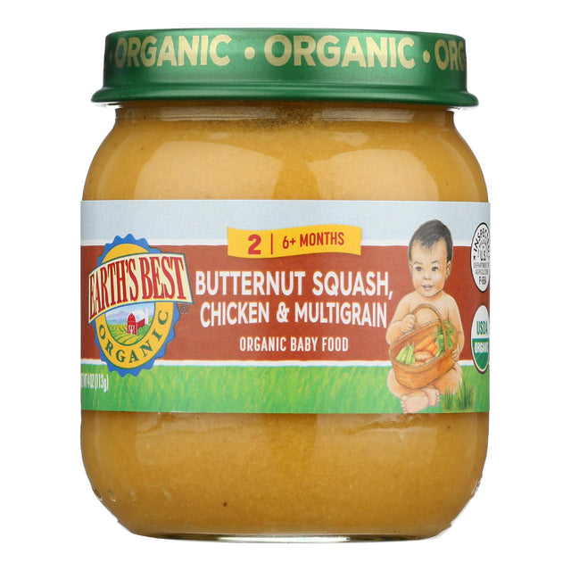 Earth's Best Organic Butter Nut Chicken Multigrain Toddler Dinner - 4 Oz. (Case of 10) - Cozy Farm 