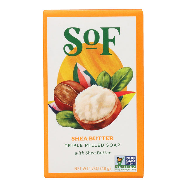 South Of France Moisturizing Shea Butter Bar Soap - Travel Size 1.7 Oz. - Case of 24 - Cozy Farm 