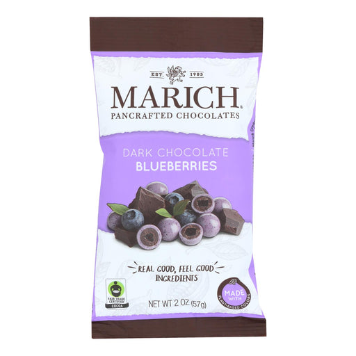 Marich Dark Chocolate Blueberries - Case of 12 - 2 Oz - Cozy Farm 