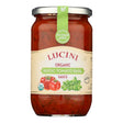 Lucini Italia Organic Pasta Sauce, Tomato Basil - 24 Oz., 6 Pack - Cozy Farm 