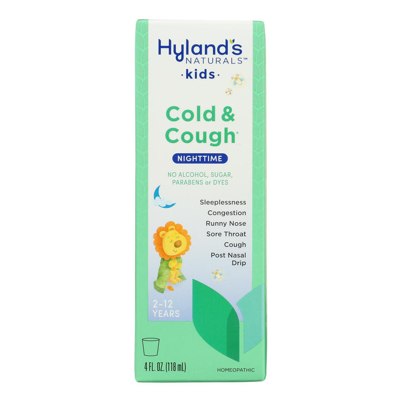 Hyland's 4Kids Night Cold 'n Cough - 3-4 Fl Oz, Case of 3 - Cozy Farm 