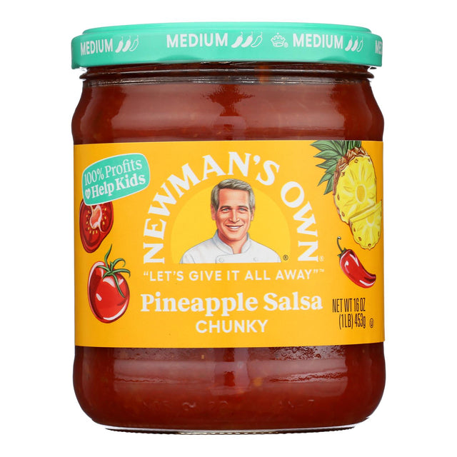 Newman's Own Salsa Pineapple - 16 Oz - Case of 8 - Cozy Farm 