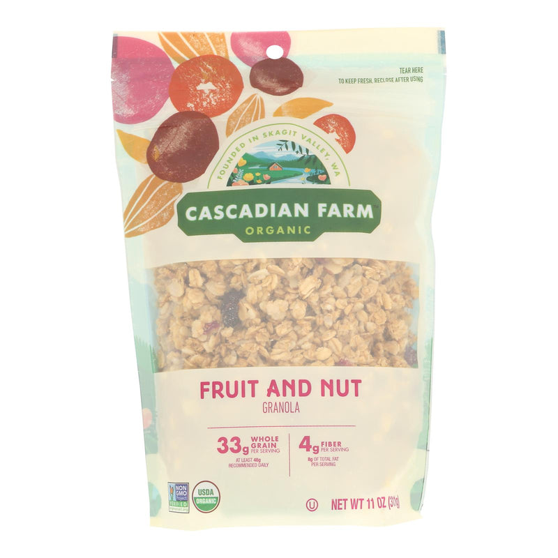 Cascadian Farm Organic Fruit Nut Granola - Case of 4 - 11 Ounce Packets - Cozy Farm 