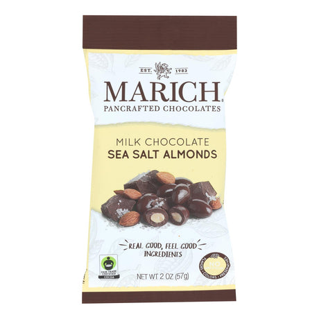 Marich Almonds Milk Chocolate Sea Salt, 2 Oz., Case of 12 - Cozy Farm 