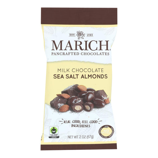 Marich Almonds Milk Chocolate Sea Salt - 2 Ounce - Case of 12 - Cozy Farm 