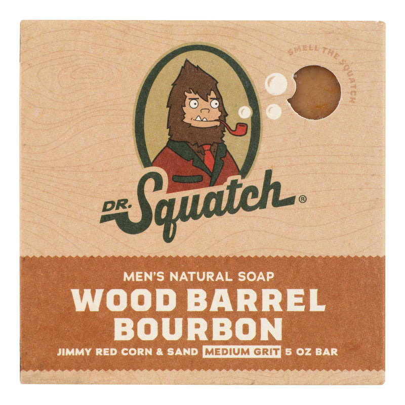 Doctor Squatch Wood Barrel Bourbon Bar Soap for Men - 5 Ounces - 1 Each - Cozy Farm 