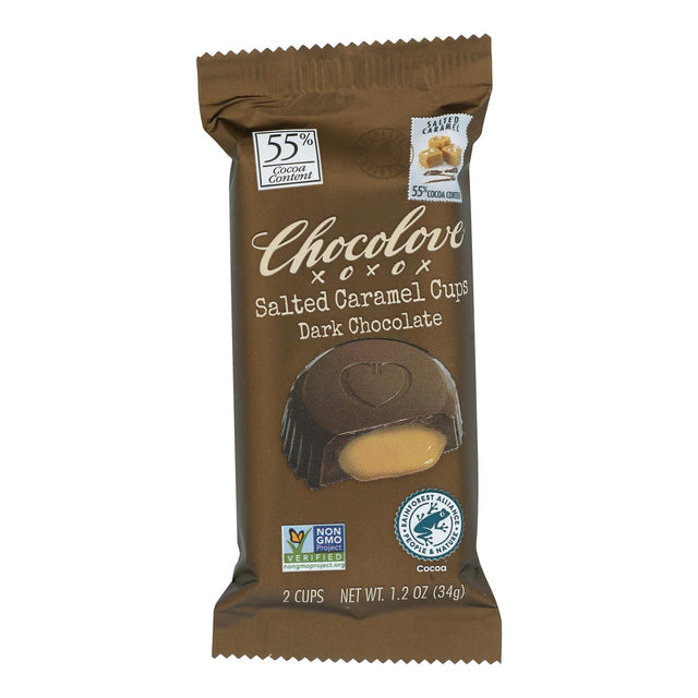 Chocolove Salted Caramel Dark Chocolate - 1.2 Oz. - Pack of 10 - Cozy Farm 