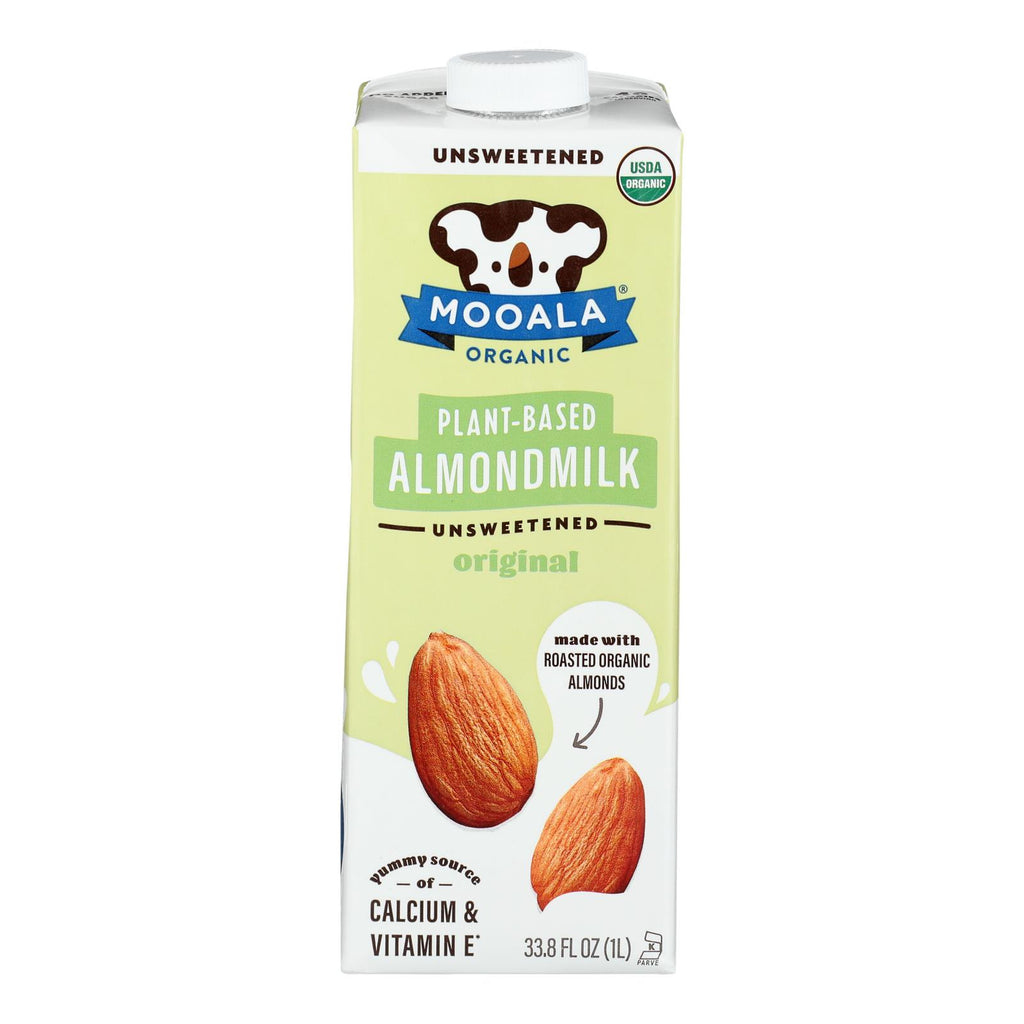 Mooala Almond Milk Organic Unsweetened - 32 Fl. Oz (6-Pack) - Cozy Farm 