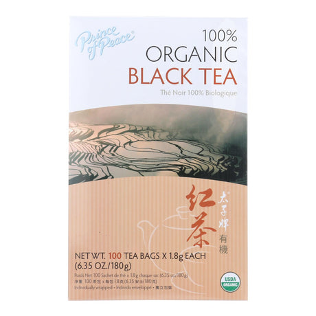 Prince of Peace Organic Black Tea: 100 Tea Bags for Rich, Aromatic Flavor - Cozy Farm 