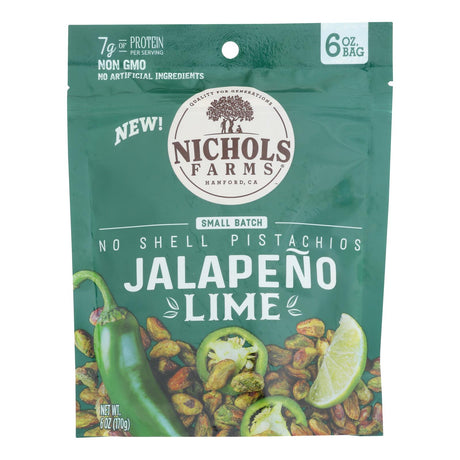 Nichols Farms Jumbo Lime Pistachios, No Shell, 15-6 oz Packs - Cozy Farm 