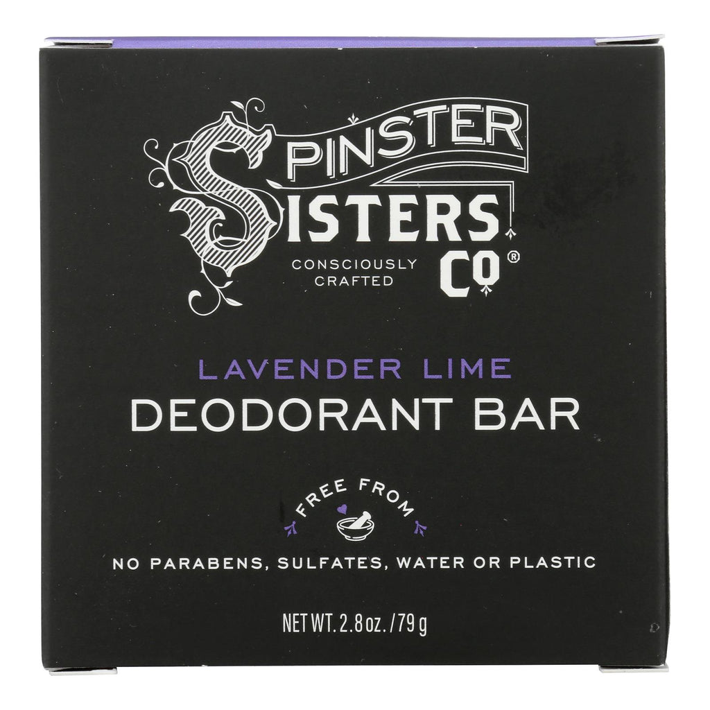 Spinster Sisters Company - Lavender Lime Deodorant Bar - 2.8 Ounces - 1 Each - Cozy Farm 