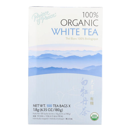 Prince Of Peace USDA Organic White Tea - 100 Count Bags - Cozy Farm 