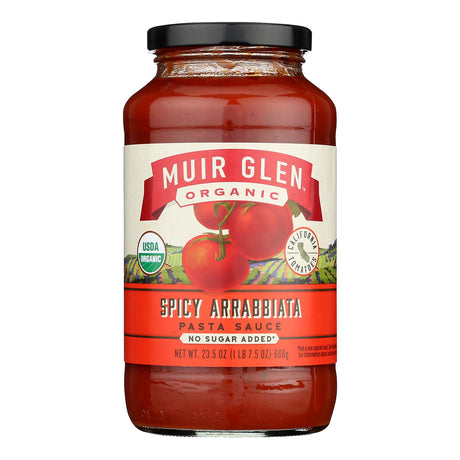 Muir Glen Organic Spicy Arrabiata Pasta Sauce - 12 Pack - 23.5 Fl. Oz. Each - Cozy Farm 