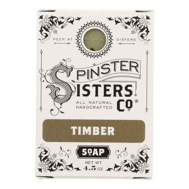 Spinster Sisters Company Timber Soap Bar - 4.5 oz - Cozy Farm 