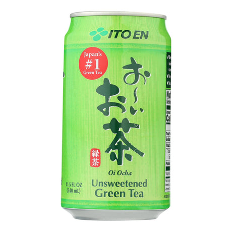 Itoën RTD Tea Green Unsweetened - Case of 12 - 11.5 Fl Oz - Cozy Farm 