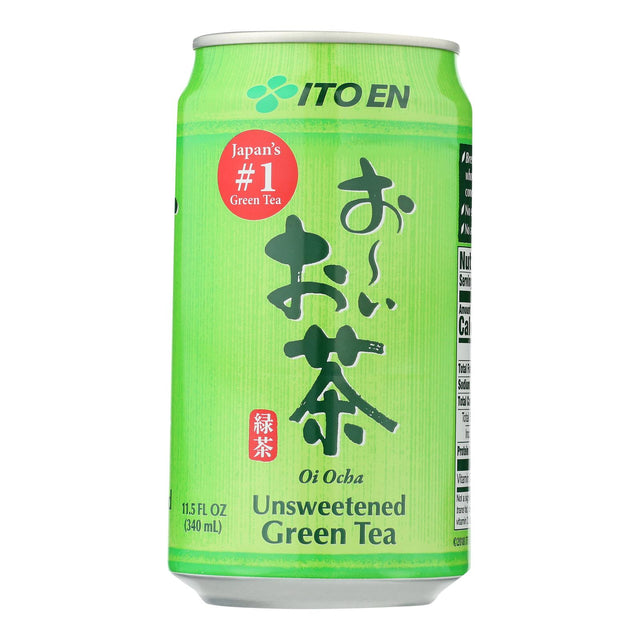 Itoën RTD Tea Green Unsweetened - Case of 12 - 11.5 Fl Oz - Cozy Farm 