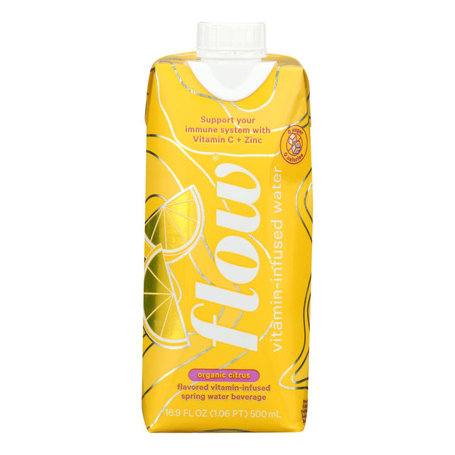 Flow Organic Citrus Infused Vitamin Water - 500ml (12-Pack) - Cozy Farm 