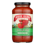 Muir Glen Organic Italian Herb Pasta Sauce - 23.5 Fl. Oz. (Case of 12) - Cozy Farm 