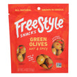Freestyle Snacking Olives Green Hot & Spicy | Heat Up Your Snack Time | 4 Ounce (Case of 6) - Cozy Farm 