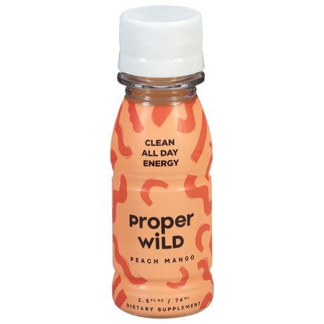 Wild Energy Shot Peach Mango - 12 Pack - 2.5 Fl. Oz. Cans - Cozy Farm 