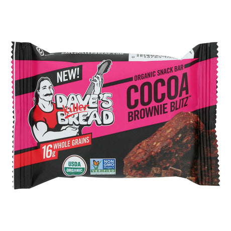 Dave's Killer Bread Bar Organic Cocoa Brownie Blitz - Case of 12 - 1.75 Ounces - Cozy Farm 