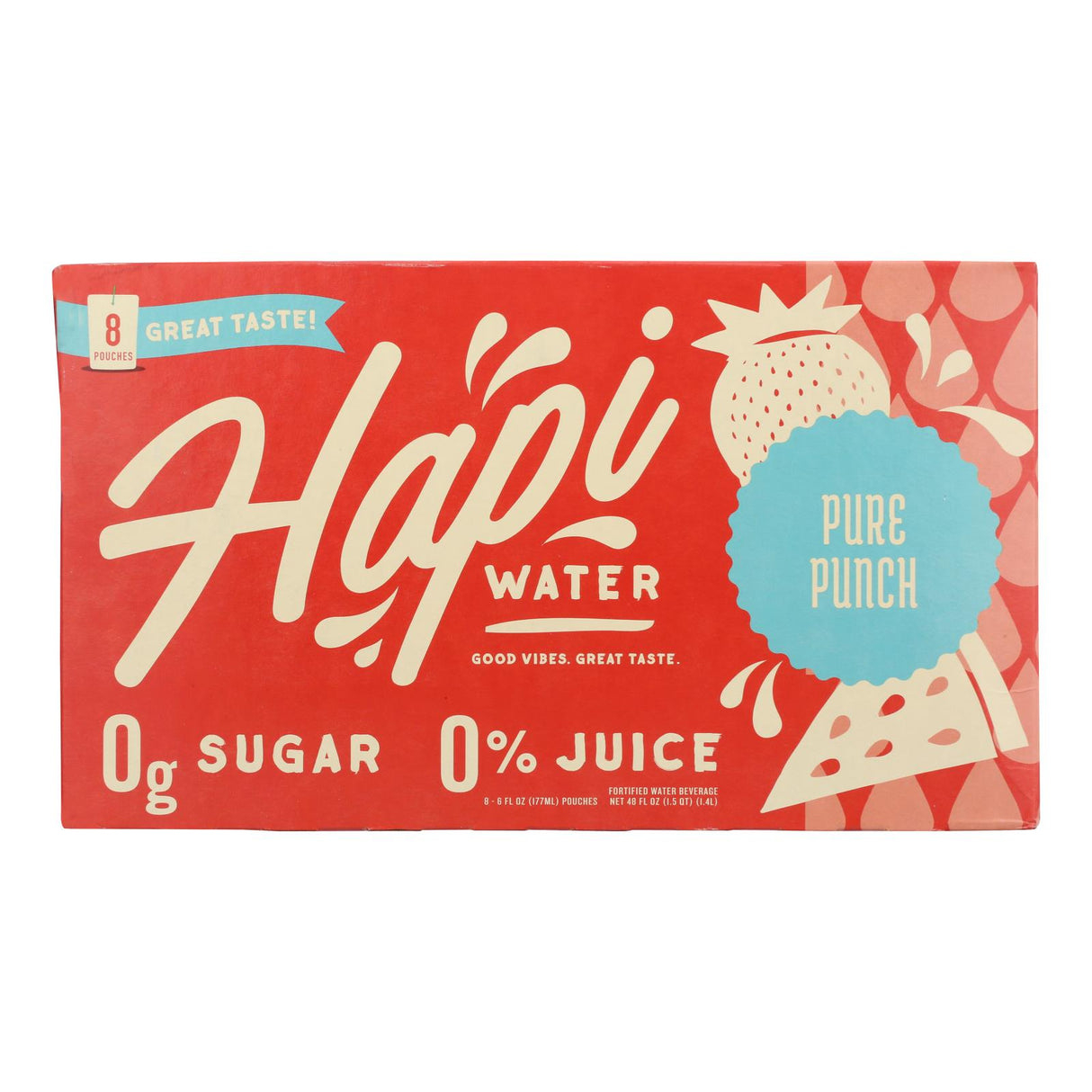 Hapi Drinks Pure Punch Water - Case of 4 - 8/6 fl. oz. - Cozy Farm 