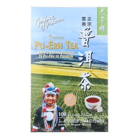 Prince Of Peace Pu-erh Tea - Premium Relaxation - 100 Tea Bags - Cozy Farm 