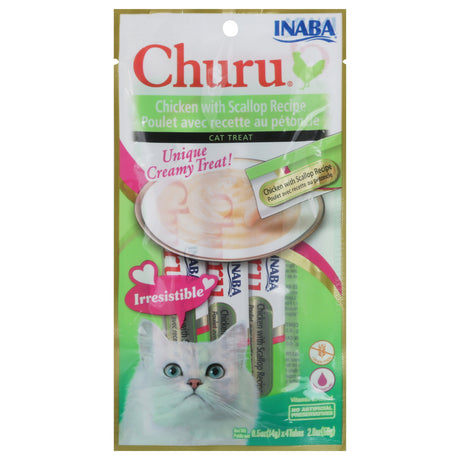 Inaba Churu Puree Chicken Scalp 2 Oz (8 Count) - Cozy Farm 