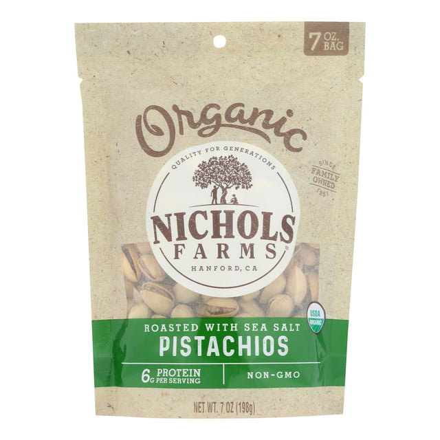 Nichols Farms Shell Roasted Salted Pistachio (Case of 12 - 7 Oz.) - Cozy Farm 