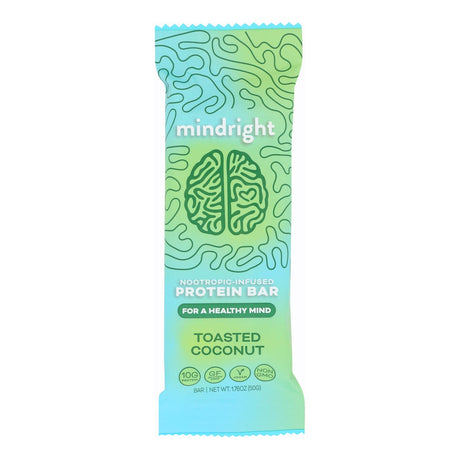 Mindright Bar Toasted Coconut - 12 Pack - 1.76 Oz - Cozy Farm 