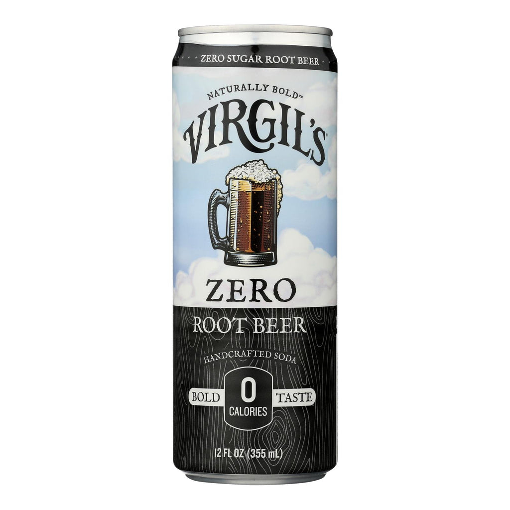 Virgil's Zero Sugar Root Beer - Case of 6 | 4/12 fl oz Cans - Cozy Farm 