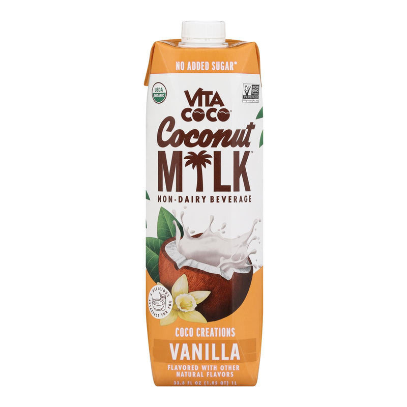 Vita Coco Vanilla Milk, Organic, 6-Pack (33.8 Fl. Oz. Each) - Cozy Farm 