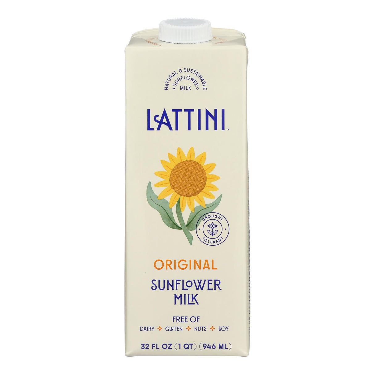 Lattini Original Sunflower Milk - 32 Fl Oz, Pack of 6 - Cozy Farm 