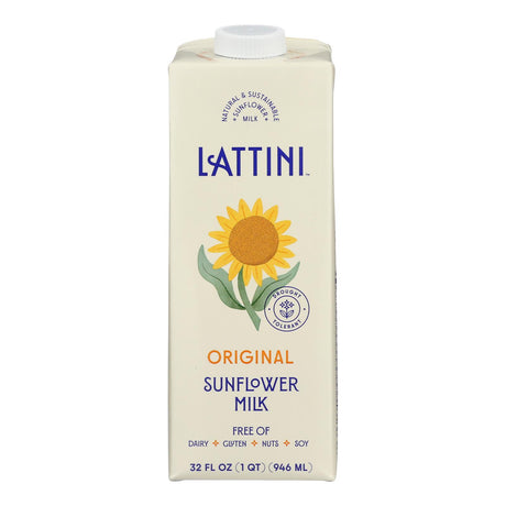 Lattini Original Sunflower Milk - 32 Fl Oz, Pack of 6 - Cozy Farm 