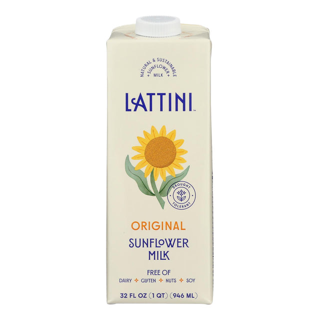Lattini Original Sunflower Milk - 32 Fl Oz, Pack of 6 - Cozy Farm 