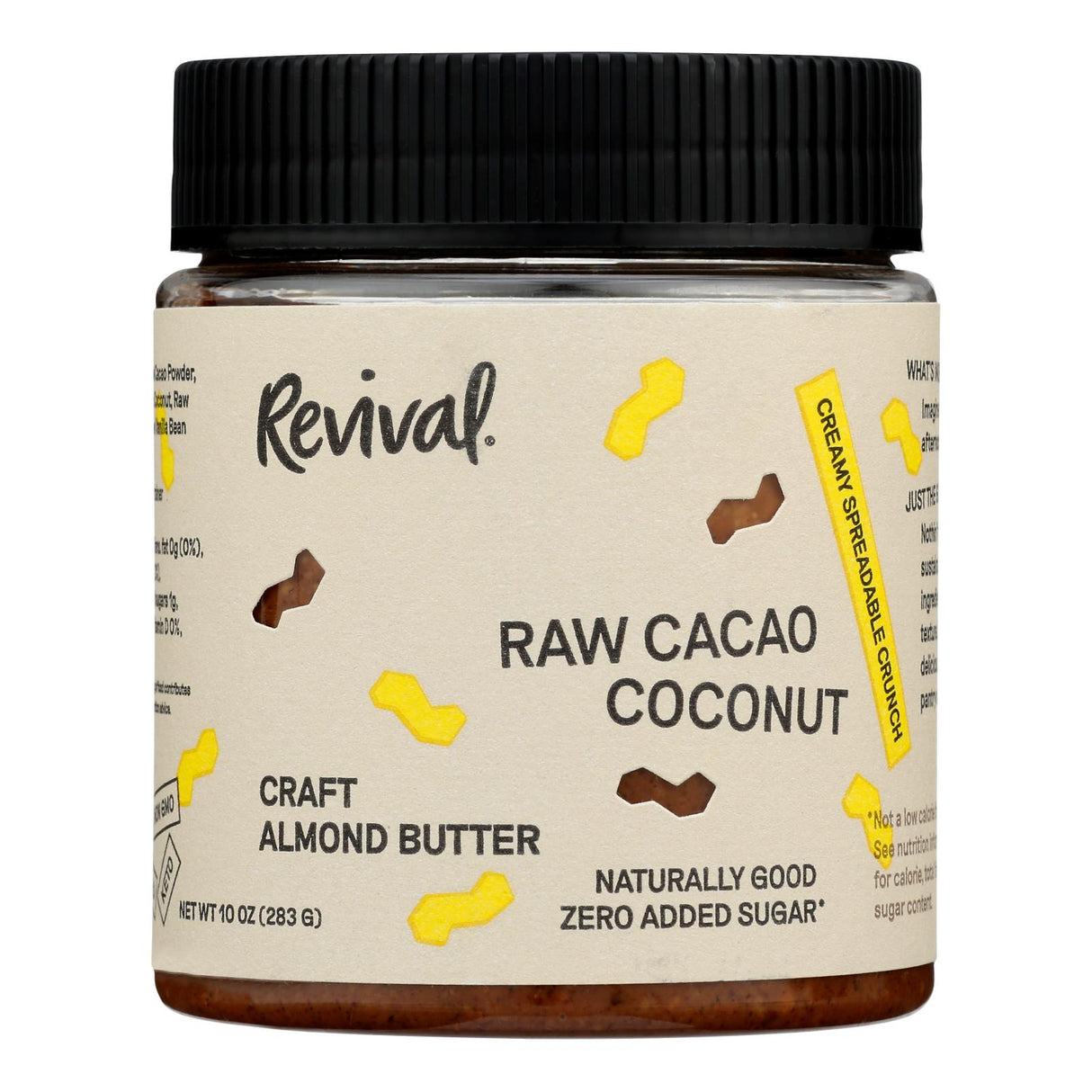 Revival Raw Cacao Coconut Almond Butter - 10 oz Jars (Pack of 6) - Cozy Farm 