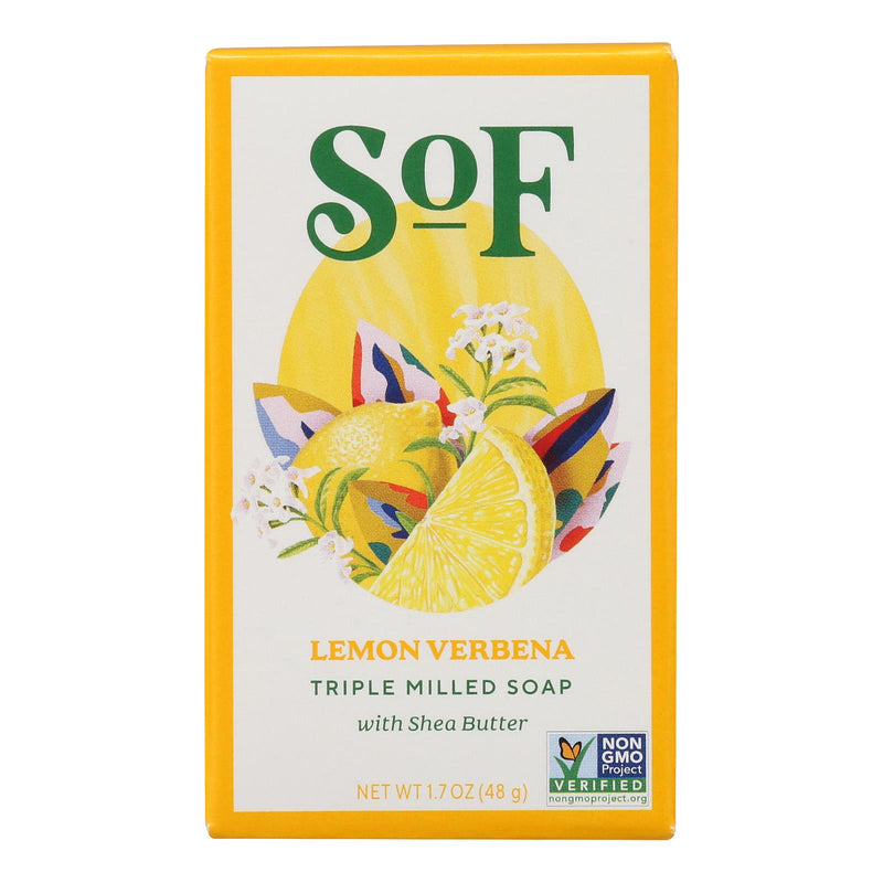 South Of France Bar Soap Lemon Verbena - Case of 24 - 1.7 oz - Travel Size - Cozy Farm 