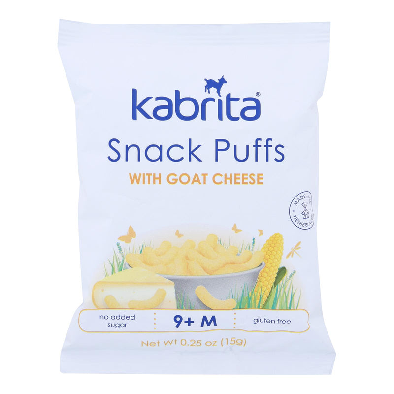 Kabrita Snack Puffs Goat Cheese - Case of 4 | 6 x 0.53 Ounces - Cozy Farm 