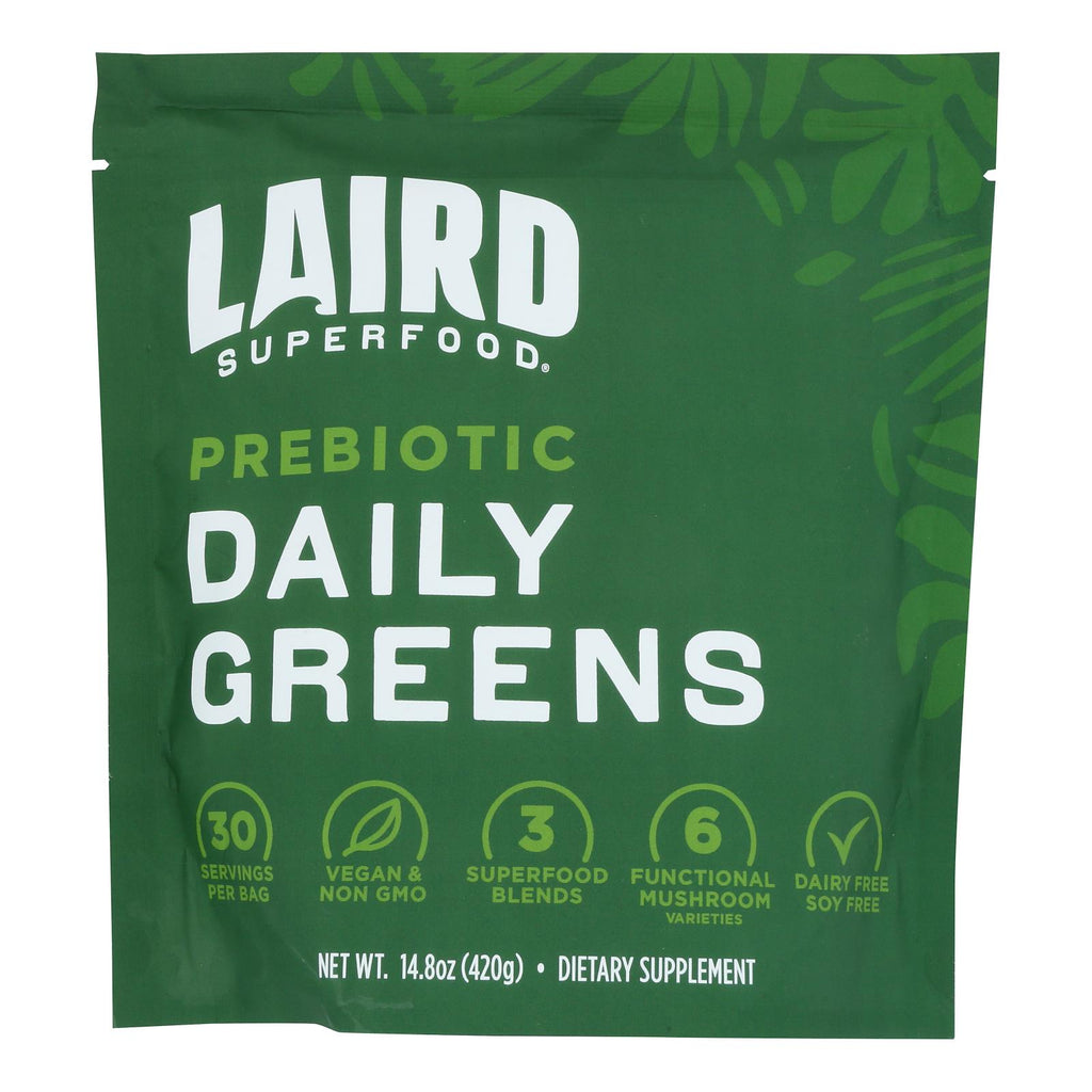 Laird Superfood Daily Greens Organic Prebiotic - 6 - 14.8 oz (Pack of 6) - Cozy Farm 