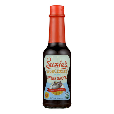 Suzie's Organics Worcestershire Sauce - 10 Fl Oz, Case of 6 - Cozy Farm 