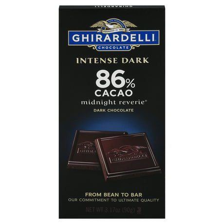 Ghirardelli Intense Dark Chocolate Bar - Case of 12 - 3.17 oz - Cozy Farm 