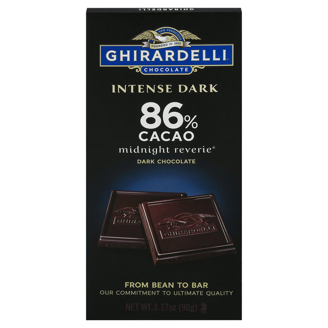 Ghirardelli Intense Dark Chocolate Bar - Case of 12 - 3.17 oz - Cozy Farm 