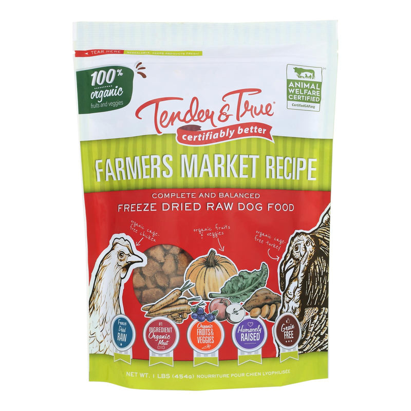Tender & True Organic Farmer's Market Recipe Dog Food - 10 x 1 lb Case - Cozy Farm 