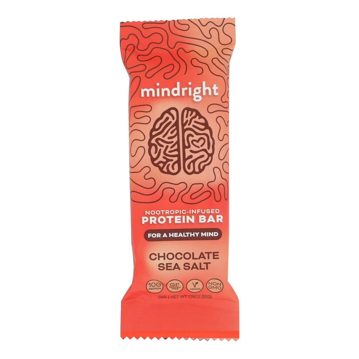 Mindright Sea Salt Chocolate Bar | Case of 12 | 1.76 oz | Indulgent Sweet Treat - Cozy Farm 