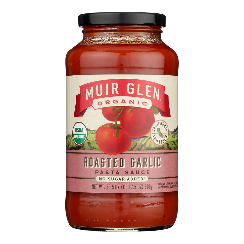 Muir Glen Organic Roasted Garlic Pasta Sauce - Case of 12 - 23.5 Fluid Ounces - Cozy Farm 