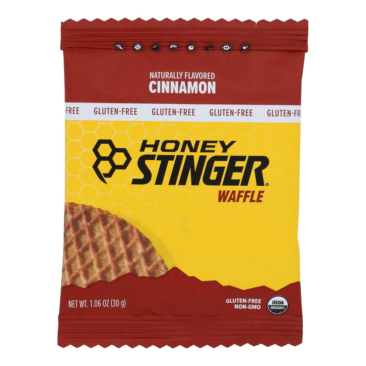 Honey Stinger Organic Gluten-Free Cinnamon Waffle, 1.06 oz (Pack of 12) - Cozy Farm 