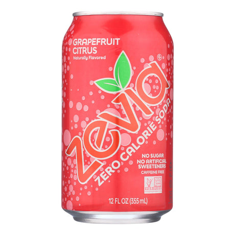 Zevia Grapefruit Citrus Zero Calorie Soda, 12 Fl. Oz. Cans (Pack of 4) - Cozy Farm 