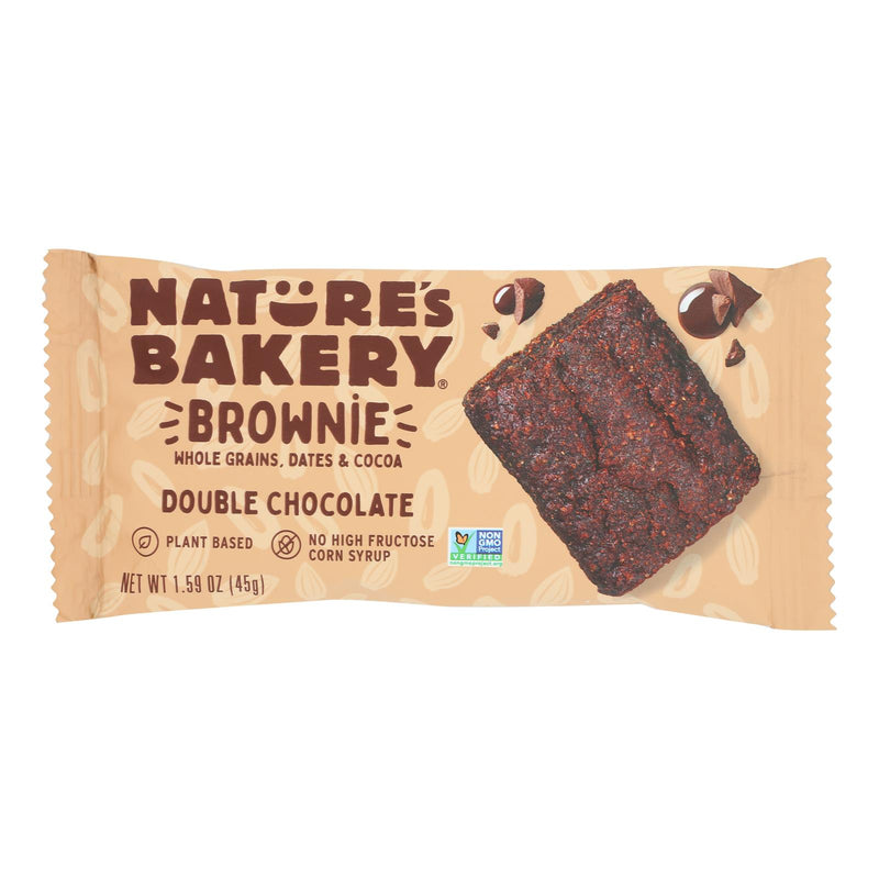 Nature's Bakery Double Chocolate Brownie Single Serve - Case of 12 - 1.59 Ounces - Cozy Farm 